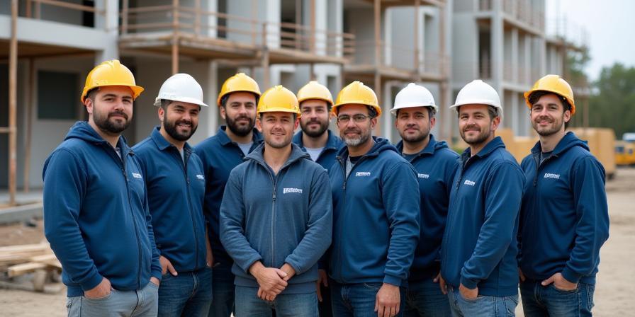 Martines Palmeiro team on-site